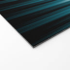 Tropical Dark Teal Inspired by 2020 Color Oceanside SW6496 Soft Vertical Blurred Line Pattern Welcome Mat Gallery Image 2