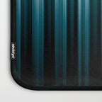 Tropical Dark Teal Inspired by 2020 Color Oceanside SW6496 Soft Vertical Blurred Line Pattern Laptop Sleeve Gallery Image 3