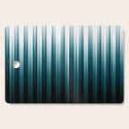Tropical Dark Teal Inspired by 2020 Color Oceanside SW6496 Soft Vertical Blurred Line Pattern Cutting Board Gallery Image 1