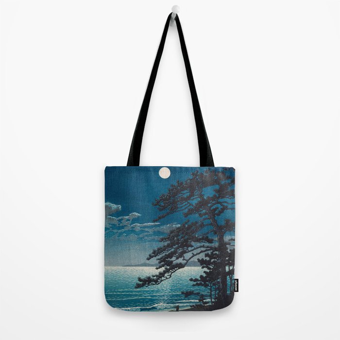 Spring Moon At Ninomiya Beach By Kawase Hasui Tote Bag Gallery Image 2