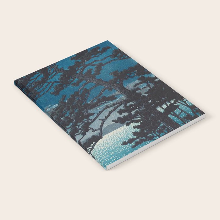 Spring Moon At Ninomiya Beach By Kawase Hasui Notebook Gallery Image 2
