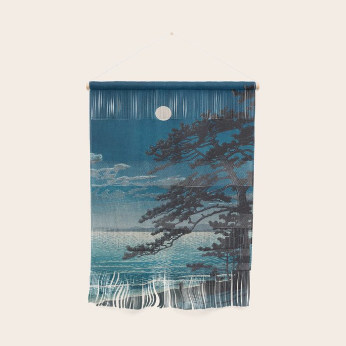Spring Moon At Ninomiya Beach By Kawase Hasui Wall Hanging Gallery Image 1