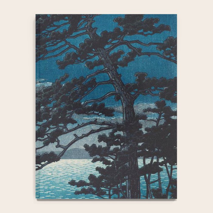 Spring Moon At Ninomiya Beach By Kawase Hasui Notebook Gallery Image 4