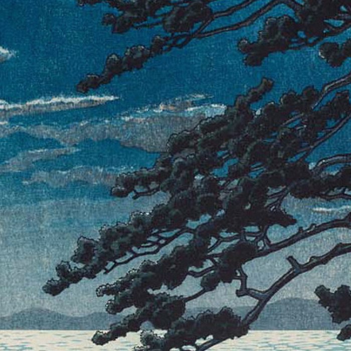Spring Moon At Ninomiya Beach By Kawase Hasui Coffee Mug Gallery Image 2