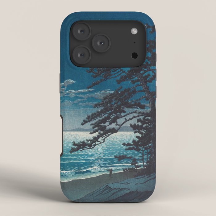 Spring Moon At Ninomiya Beach By Kawase Hasui iPhone Case Gallery Image 3