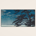 Spring Moon At Ninomiya Beach By Kawase Hasui Desk Mat Gallery Image 3