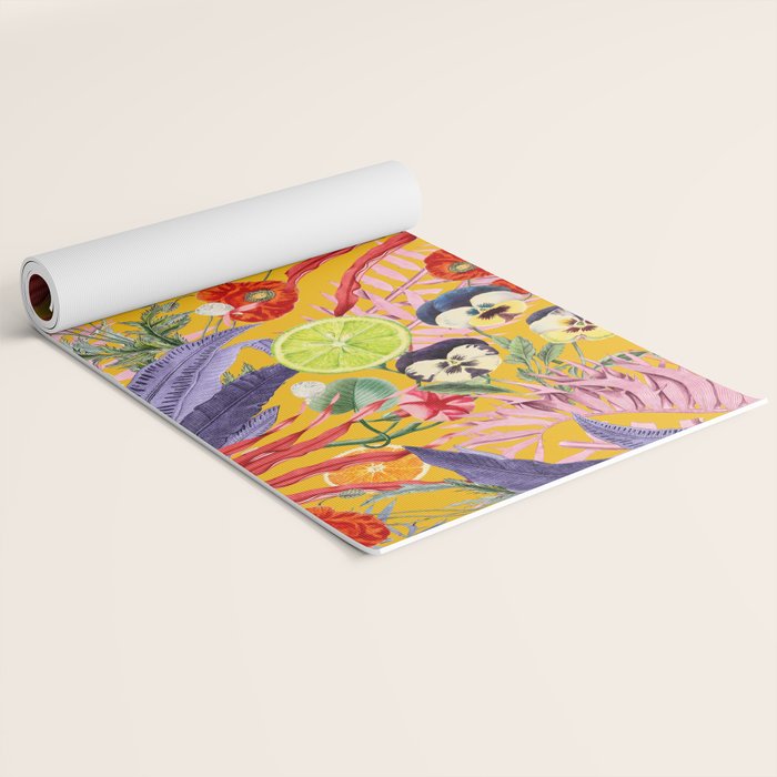 Summer Tropical Garden Yoga Mat Gallery Image 2