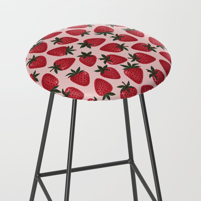 Gouache Strawberry in Pink Stool Gallery Image 2