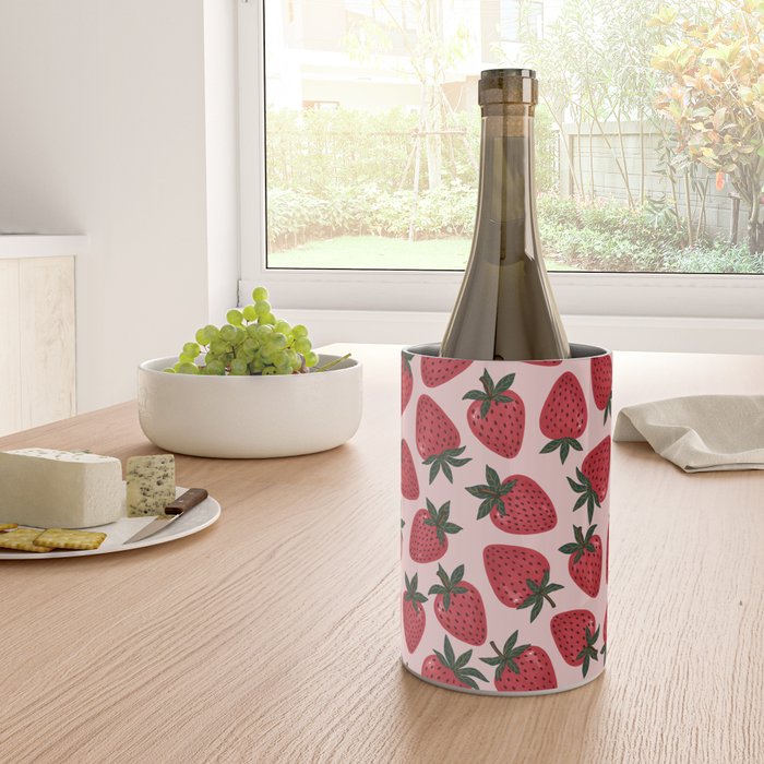 Gouache Strawberry in Pink Wine Chiller Gallery Image 4