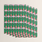 Nutcracker Ballet - Candy Cane Green Wrapping Paper Gallery Image 3