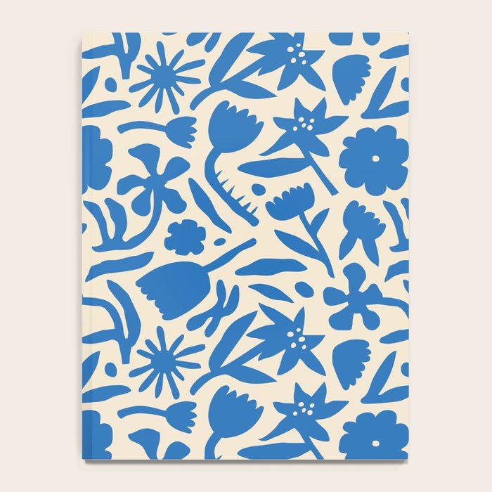 Blue flower nature art pattern Notebook Gallery Image 4