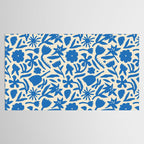 Blue flower nature art pattern Tablecloth Gallery Image 2