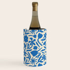 Blue flower nature art pattern Wine Chiller Gallery Image 2