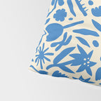 Blue flower nature art pattern Pillow Sham Gallery Image 4