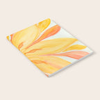 Sunburst Yellow and Orange Abstract Watercolor Flower Notebook Gallery Image 2