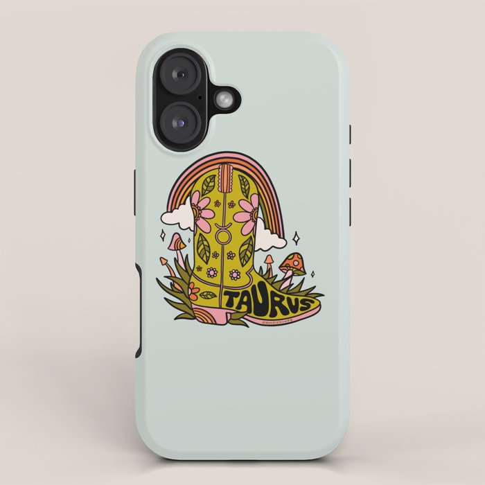 Taurus Cowboy Boots iPhone Case Gallery Image 1