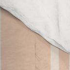 Mediterranean Ticking Stripe Dusty Peach Sand Comforter Gallery Image 4