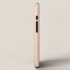 Mediterranean Ticking Stripe Dusty Peach Sand iPhone Case Gallery Image 2