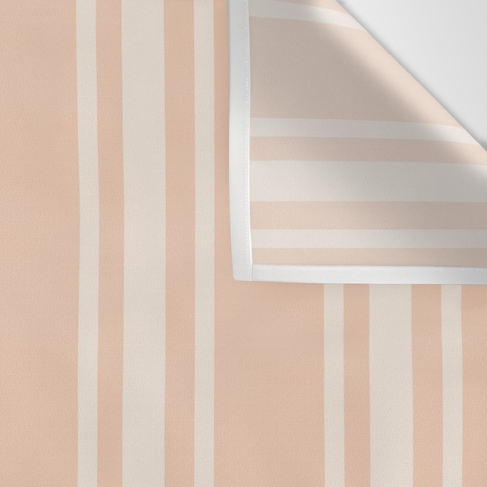 Mediterranean Ticking Stripe Dusty Peach Sand Wall Tapestry Gallery Image 3
