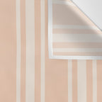 Mediterranean Ticking Stripe Dusty Peach Sand Wall Tapestry Gallery Image 3