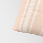 Mediterranean Ticking Stripe Dusty Peach Sand Pillow Sham Gallery Image 4