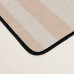 Mediterranean Ticking Stripe Dusty Peach Sand Desk Mat Gallery Image 4