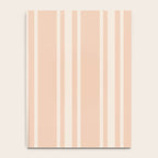 Mediterranean Ticking Stripe Dusty Peach Sand Notebook Gallery Image 4