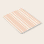 Mediterranean Ticking Stripe Dusty Peach Sand Notebook Gallery Image 2