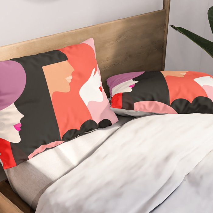 Girl Power we persist  #girlpower Pillow Sham Gallery Image 2