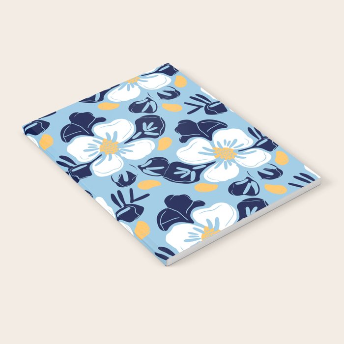 Vintage flower nature art pattern Notebook Gallery Image 1