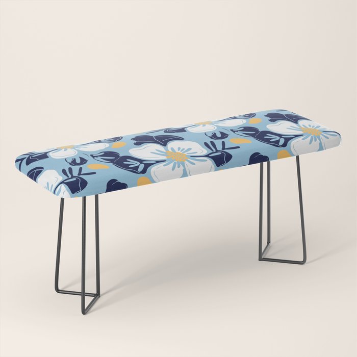 Vintage flower nature art pattern Bench Gallery Image 1