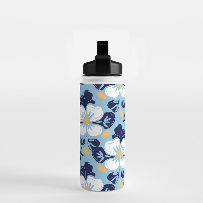 Vintage flower nature art pattern Water Bottle Gallery Image 2