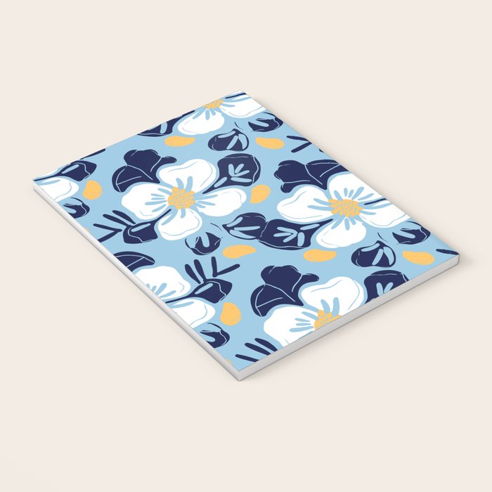 Vintage flower nature art pattern Notebook Gallery Image 3