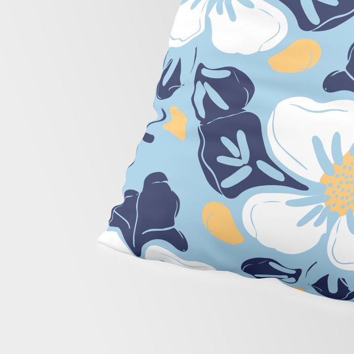 Vintage flower nature art pattern Pillow Sham Gallery Image 4
