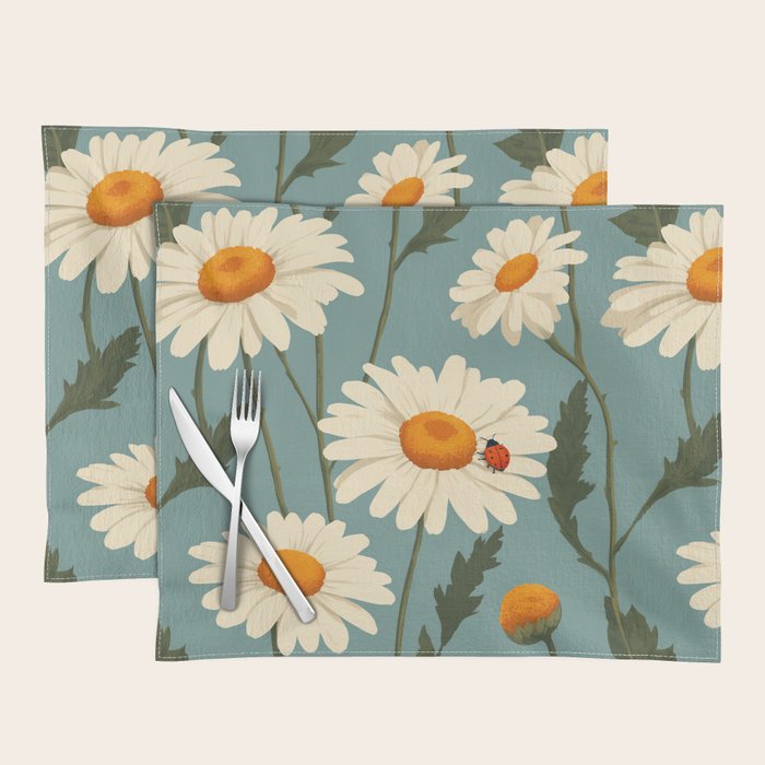 Charming Daisies with Ladybug Placemat Gallery Image 1