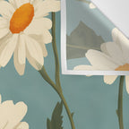 Charming Daisies with Ladybug Wall Tapestry Gallery Image 3
