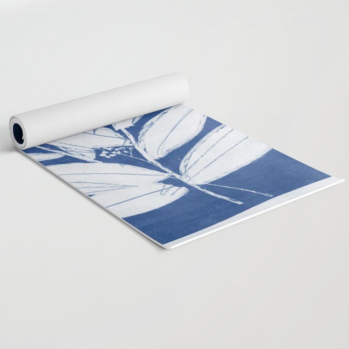 minimal plant 24/Blue Yoga Mat Gallery Image 2