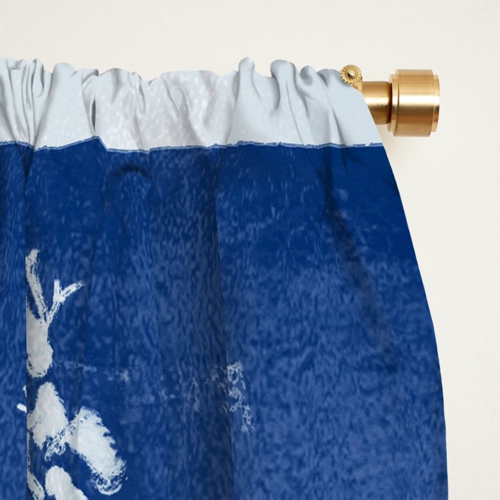 minimal plant 24/Blue Window Curtain Gallery Image 2