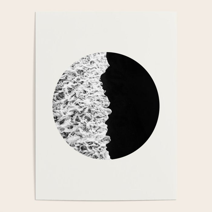 Ocean Yin Yang - Landscape Art Print, Black and White Photography  Poster Gallery Image 4
