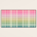 Rainbow Core Plaid Desk Mat Gallery Image 3