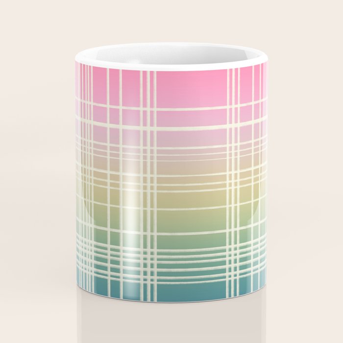 Rainbow Core Plaid Coffee Mug Gallery Image 4