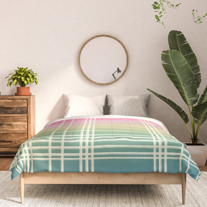 Rainbow Core Plaid Comforter Gallery Image 3