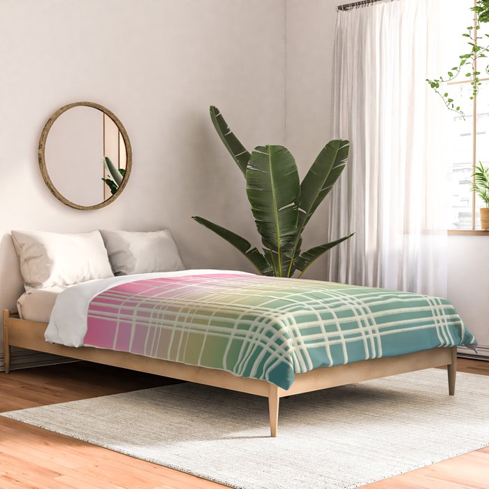 Rainbow Core Plaid Comforter Gallery Image 2