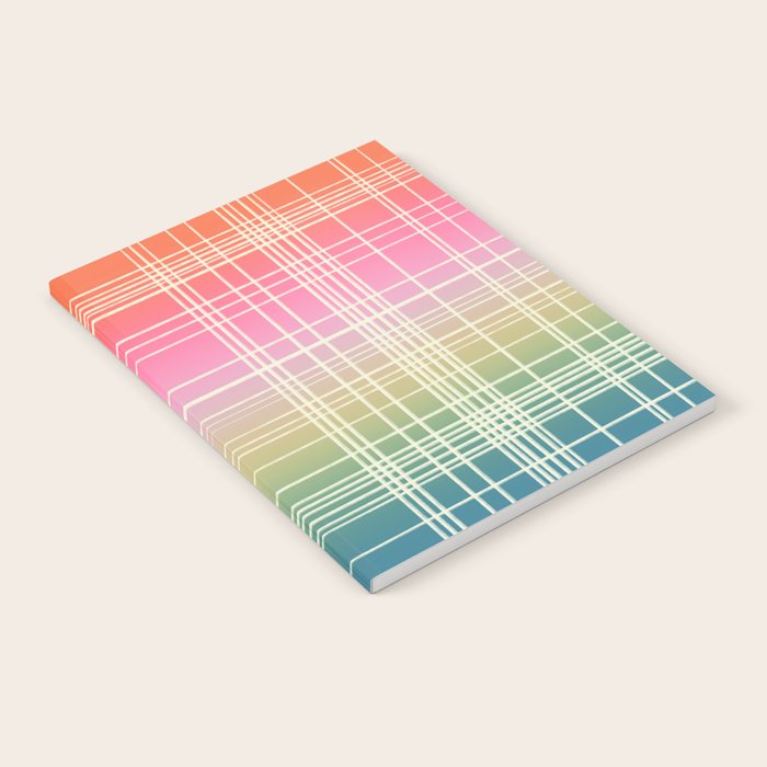 Rainbow Core Plaid Notebook Gallery Image 1