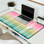 Rainbow Core Plaid Desk Mat Gallery Image 2