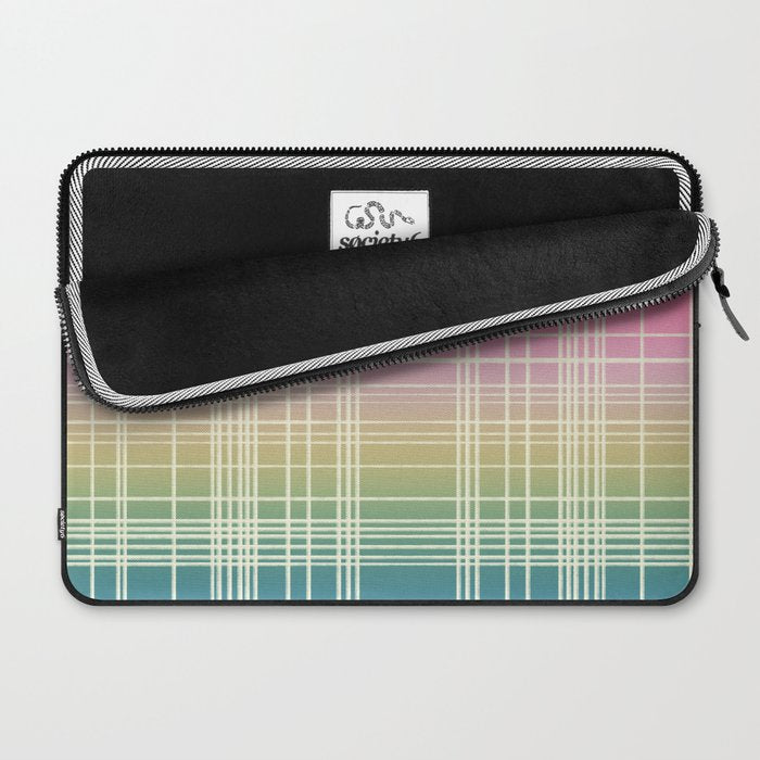 Rainbow Core Plaid Laptop Sleeve Gallery Image 2