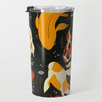Koi in Black Water Travel Mug Gallery Image 3