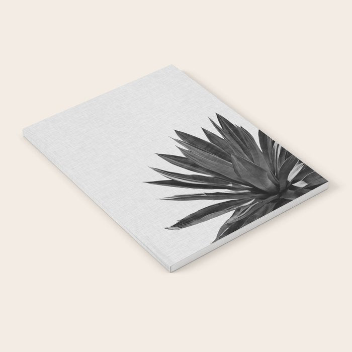 Agave Cactus Black & White Notebook Gallery Image 1