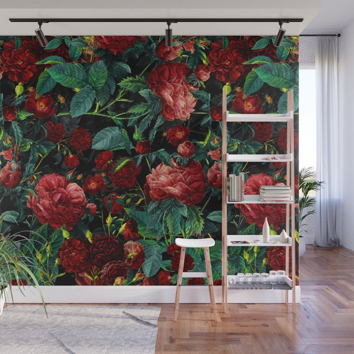 Rose Garden Wall Mural Gallery Image 1