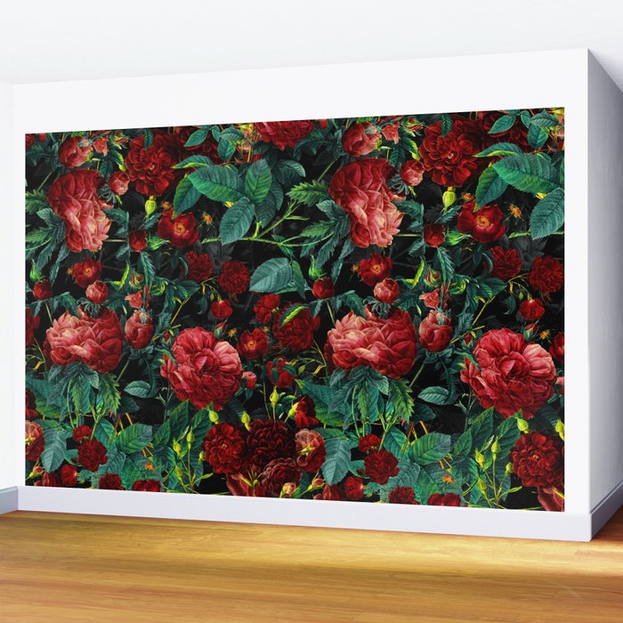 Rose Garden Wall Mural Gallery Image 2